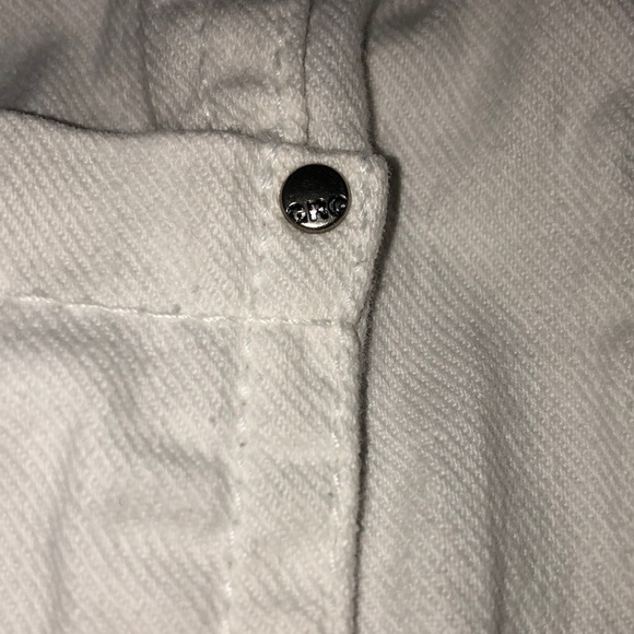 Y2K Garage Jean Jacket, White, Lightweight - Picture 8 of 15